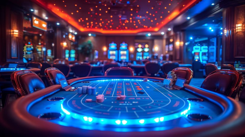 Proses permainan Lightning Baccarat dengan pembagian kartu dan penentuan pemenang