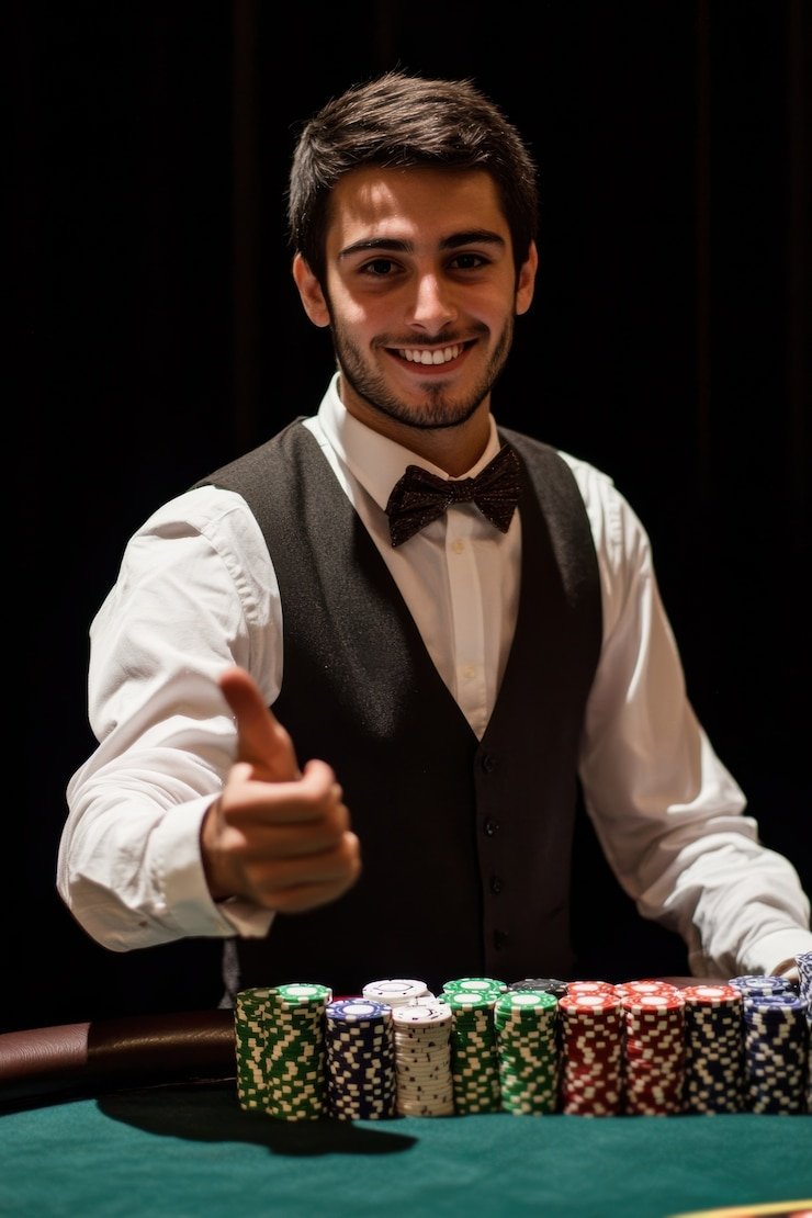 Antarmuka Baccarat yang Responsif Antarmuka interaktif meja baccarat di hoki55